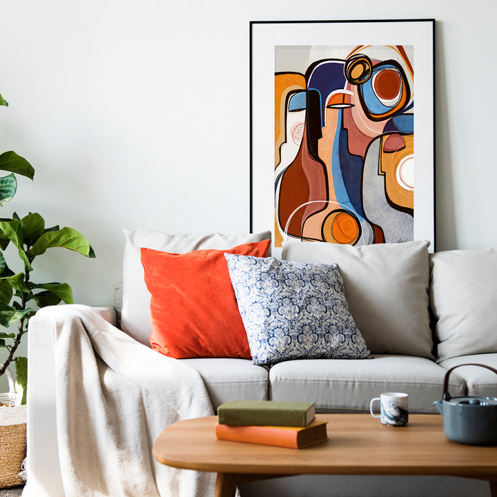 Kindered print on paper by SoulCurryArt, featuring vibrant colors and intricate design, 16x20 inches.