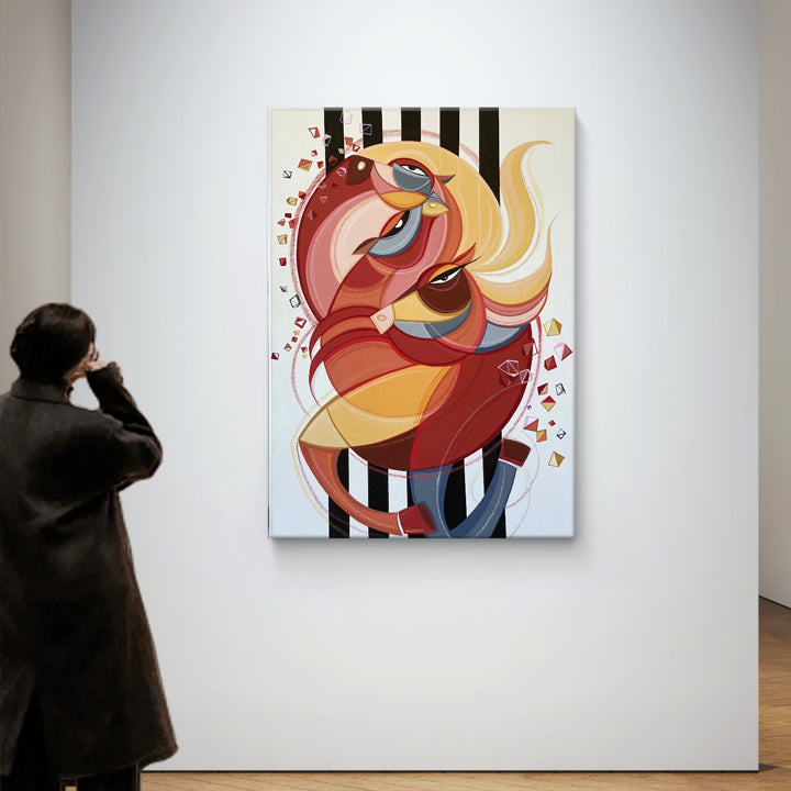 Original art titled Wild Winds by soulcurryart featuring swirling wind patterns in vibrant, dynamic colors.
