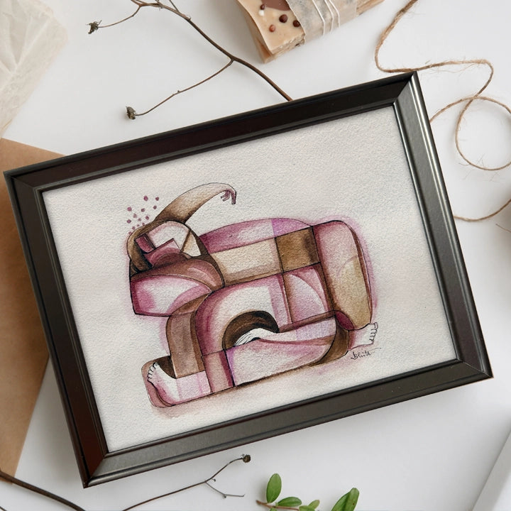 Original art from SoulCurryArt's Reverie Series Collection featuring vibrant, dreamlike abstract patterns and colorful textures.