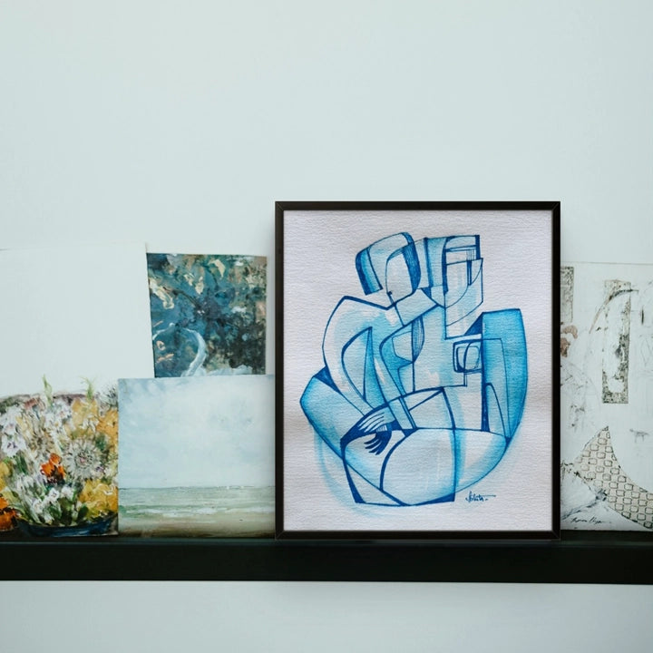 Original art from SoulCurryArt's Reverie Series Collection, featuring vibrant abstract design on canvas.