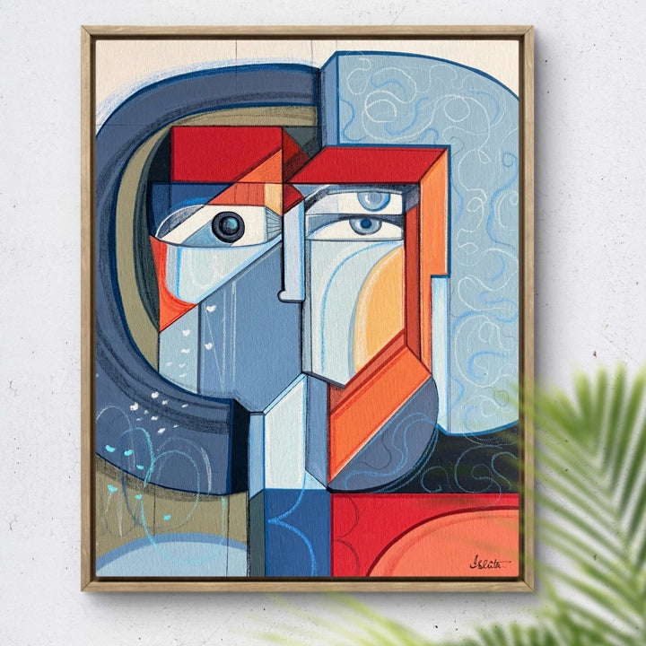 Original art "Silent Monument" by SoulCurryArt, featuring a serene sculpture in a tranquil outdoor setting.