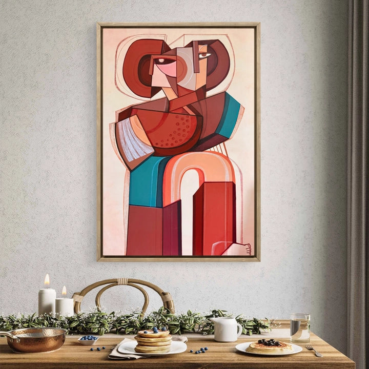 Original art print titled "Shared Planes" by SoulCurryArt, featuring colorful abstract airplane illustrations on a neutral background.