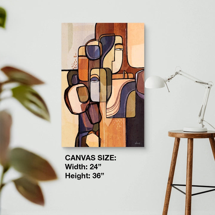 Large 24x36 canvas print of "Foundations Of Stone" by SoulCurryArt, showcasing detailed stone textures and artistic design.