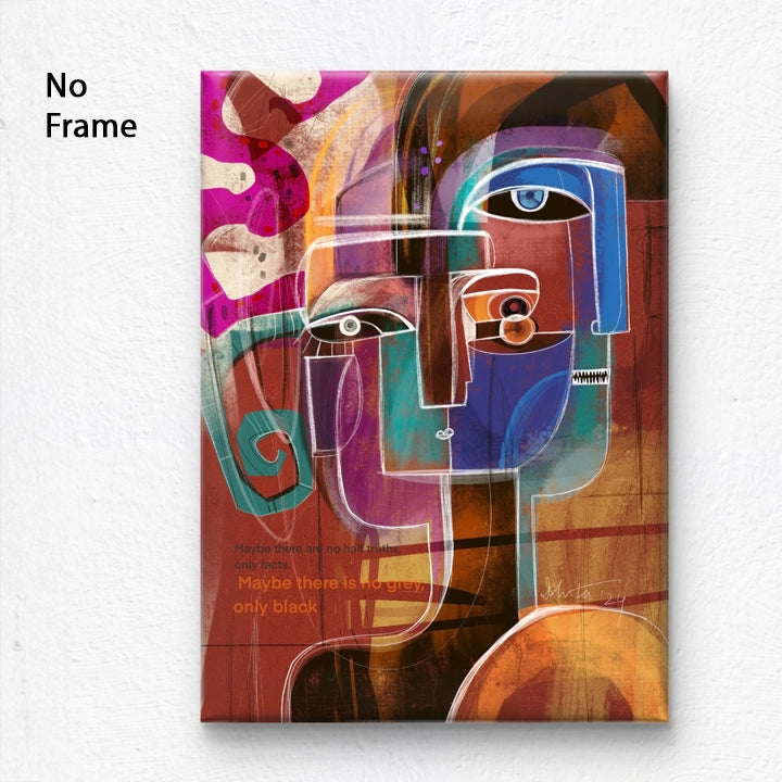 SoulCurryArt Truth Chapters canvas artwork featuring vibrant, abstract design suitable for modern home decor.