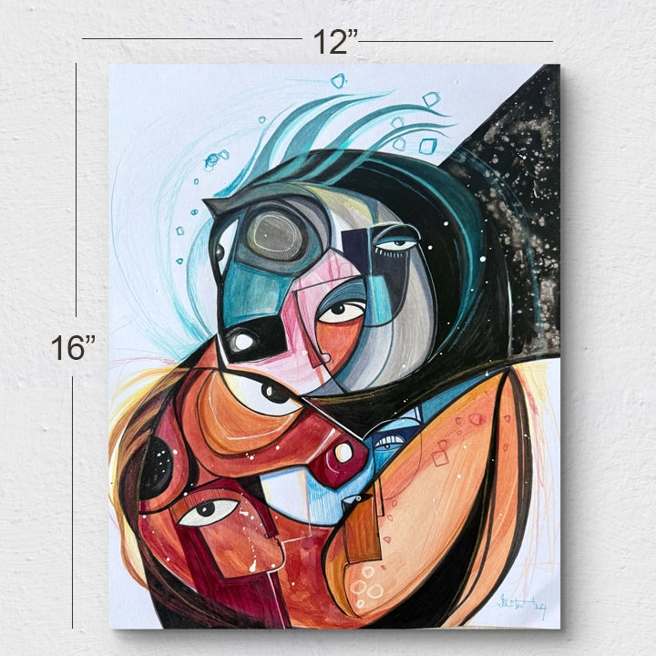 Original art print titled "Run Wild" by SoulCurryArt, featuring vibrant, dynamic imagery on a 12x16 inch canvas.