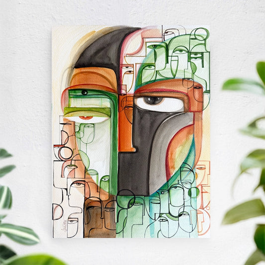 Original art print titled Verdure by SoulCurryArt featuring vibrant green and natural landscape details in 12x16 size.
