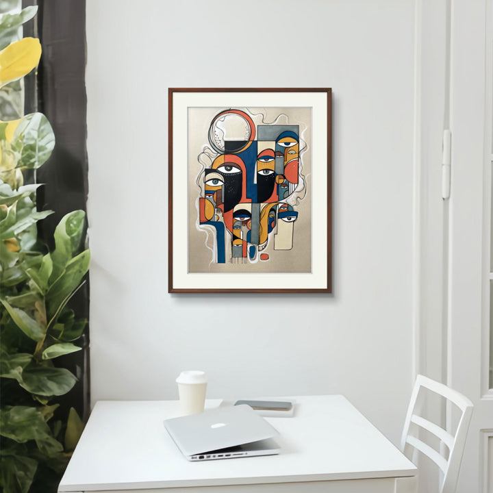 Original art titled Surge by SoulCurryArt, 13x19 inches, featuring vibrant abstract color patterns and dynamic brushstrokes.