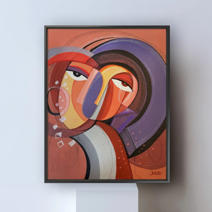 Original art titled Infinite Vision by SoulCurryArt, 16x20 inches, featuring abstract, colorful imagery with intricate details.