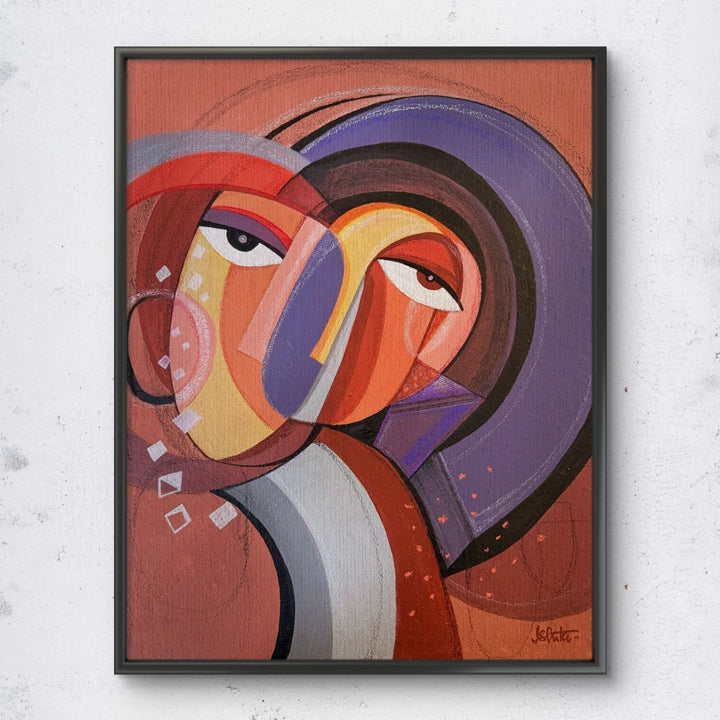 Original art piece titled Infinite Vision by SoulCurryArt, showcasing vibrant abstract designs in a 16x20-inch canvas.