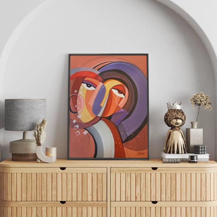 Original art titled Infinite Vision by SoulCurryArt, 16x20 inches, featuring vibrant abstract and surreal visual elements.
