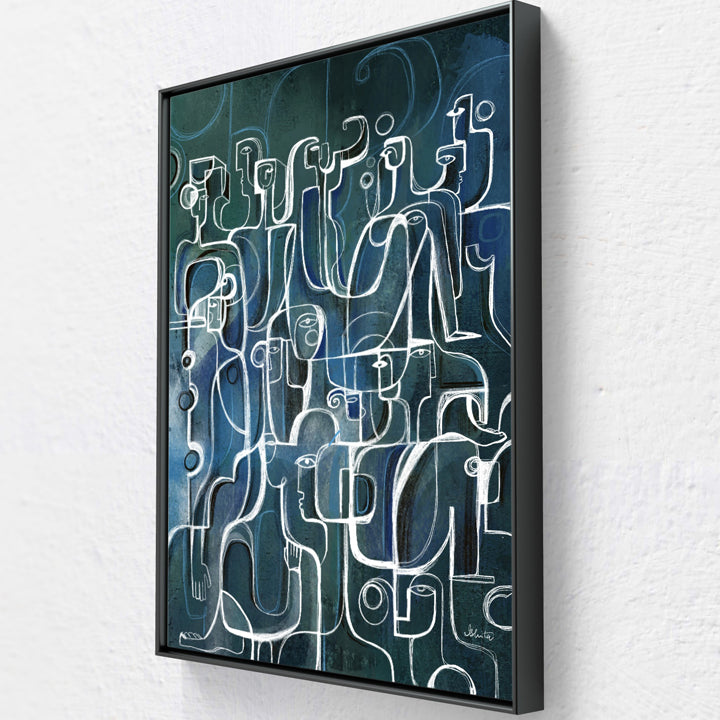 Original art titled "Rise In Unison" by SoulCurryArt featuring vibrant, abstract brushstrokes and harmonious colors.