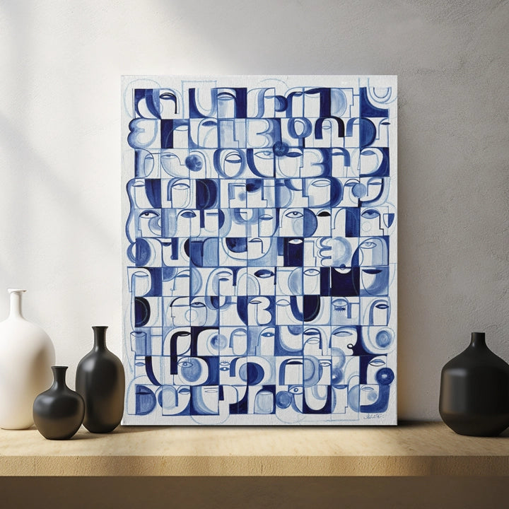 Original Still Ocean artwork by SoulCurryArt featuring serene ocean waves in a calming, abstract style.