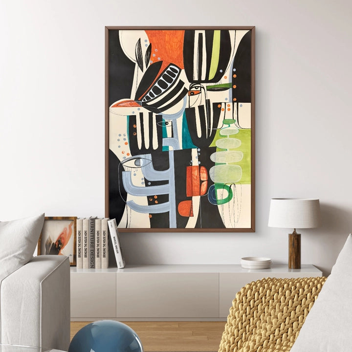 Original art piece titled Contradiction Of Bloom by SoulCurryArt, featuring vibrant abstract floral imagery in a modern style.
