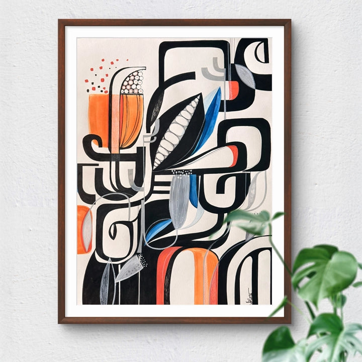 Original art piece titled "Erosion Of Silence" by SoulCurryArt, featuring abstract textures and muted colors on canvas.