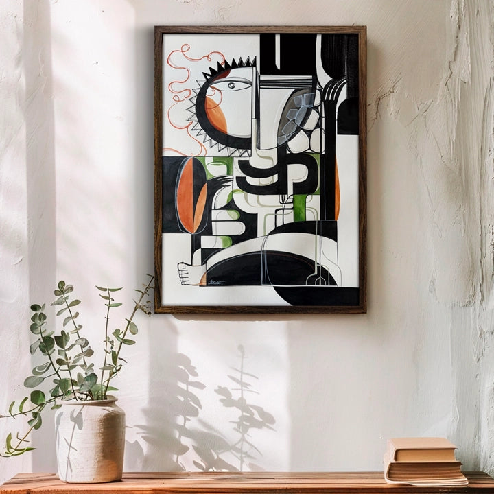 Original art "Resonance Of Stone And Heart" by SoulCurryArt, featuring abstract stone and heart imagery in vibrant colors.