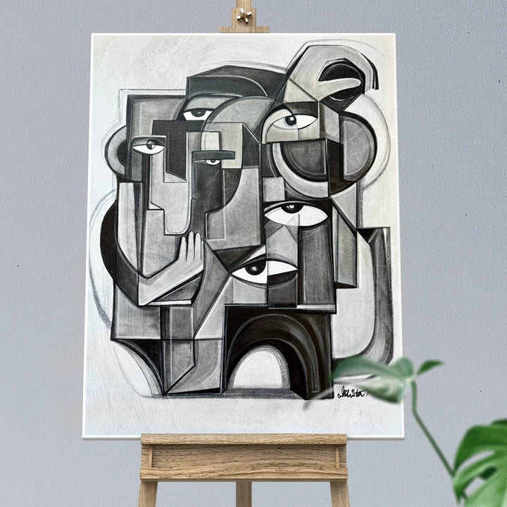 Original art titled "Zealous" by soulcurryart, featuring vibrant abstract colors on a 27x36 inch canvas.
