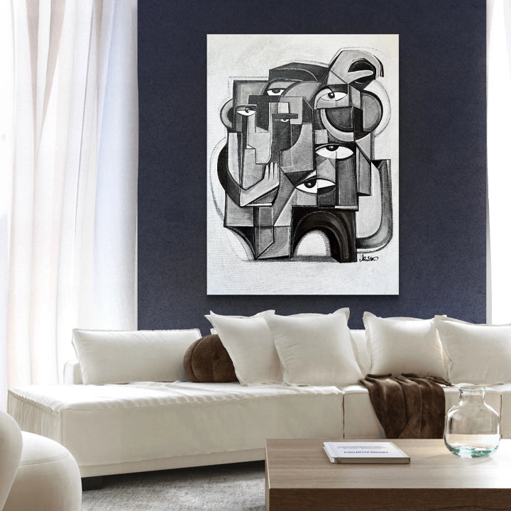 Original art titled "Zealous" by soulcurryart, 27x36 inches, featuring vibrant abstract brushstrokes and dynamic colors.
