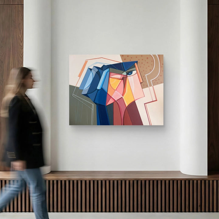 Original art titled Vivid Convergence by SoulCurryArt featuring vibrant, abstract colors on a 30x40 inch canvas.