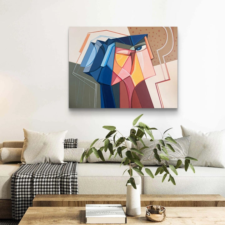 Original art titled Vivid Convergence by SoulCurryArt, featuring vibrant abstract colors on a 30x40 inch canvas.