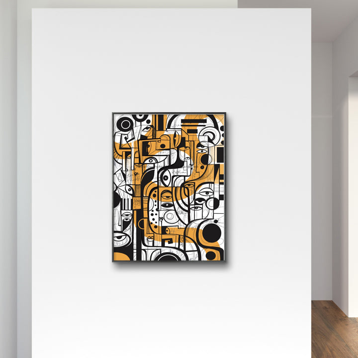 Original art piece titled Thinking Aloud by SoulCurryArt, featuring abstract brushstrokes and vibrant colors on canvas.