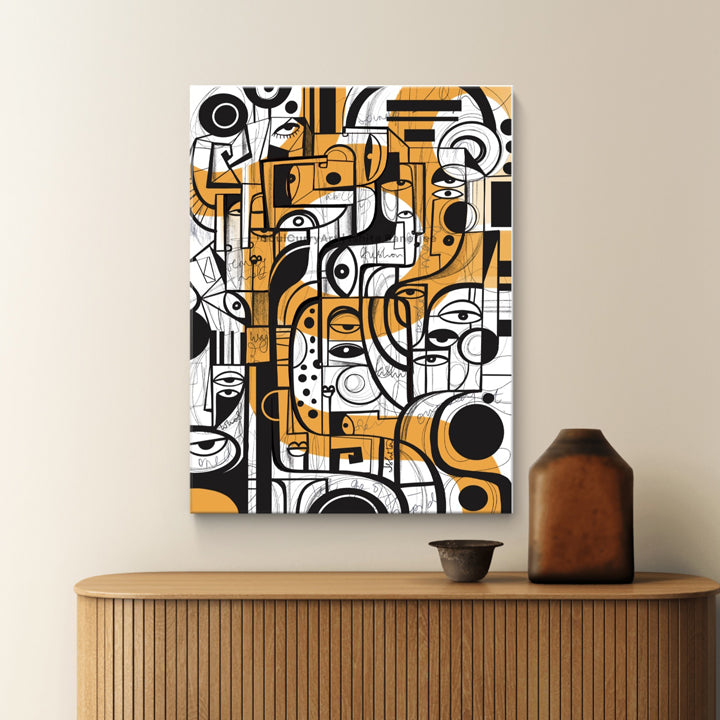 Original art titled Thinking Aloud by SoulCurryArt, featuring vibrant abstract brushstrokes and expressive colors.