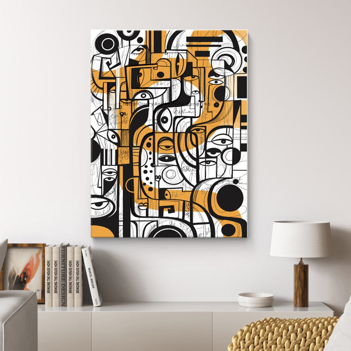 Original art piece titled Thinking Aloud by SoulCurryArt, featuring abstract and vibrant visual elements.