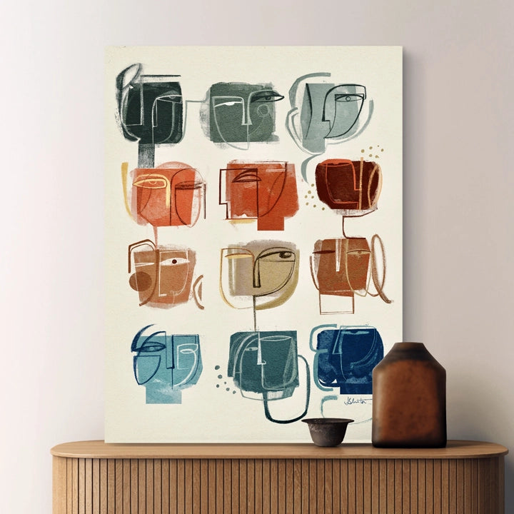Colorful SoulCurryArt Douze print featuring vibrant abstract patterns on high-quality paper.