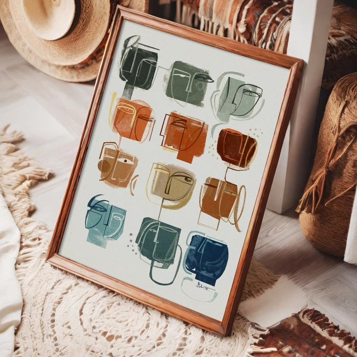 SoulCurryArt Douze print featuring vibrant, abstract artwork on high-quality paper, showcasing bold colors and intricate details.