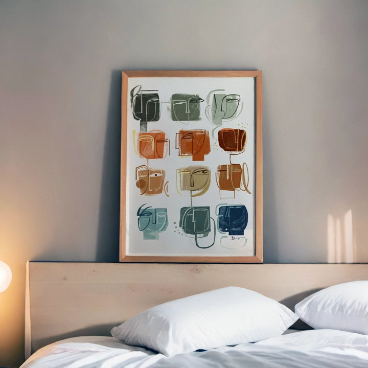 SoulCurryArt Douze print featuring intricate geometric patterns on high-quality paper, showcasing vibrant colors and detailed design.