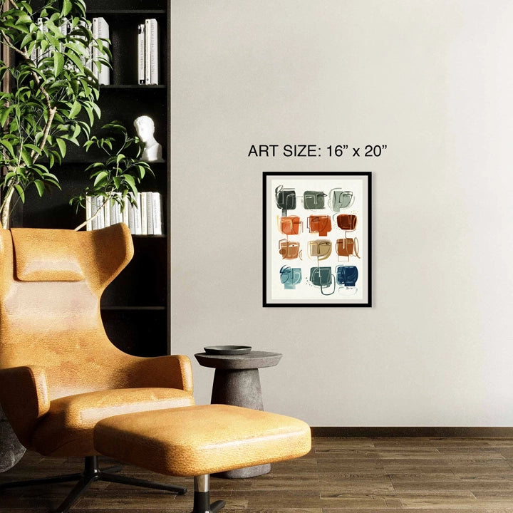 SoulCurryArt Douze print in 16x20 size, featuring vibrant abstract artwork on high-quality paper.