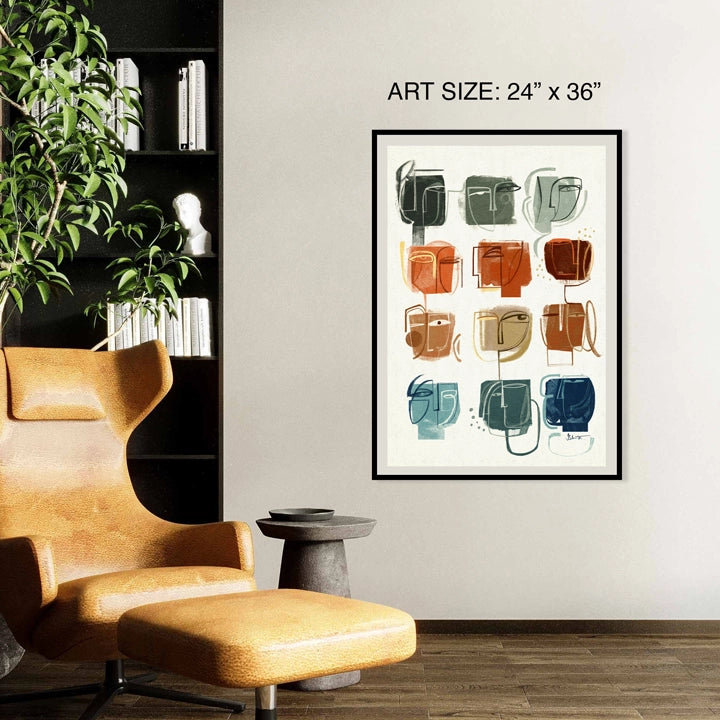 SoulCurryArt Douze print in 24x36 inches, featuring vibrant, abstract artwork on high-quality paper.