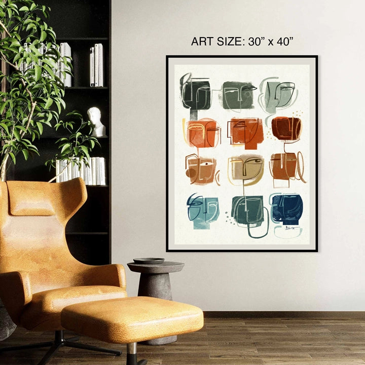 Colorful Douze print by SoulCurryArt, featuring vibrant abstract artwork on a 30x40 inch print.