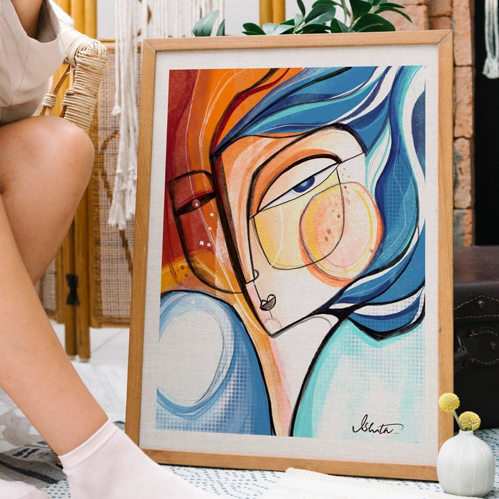 Firestone print by SoulCurryArt featuring vibrant, detailed artwork of a stylized firestone design on high-quality paper.