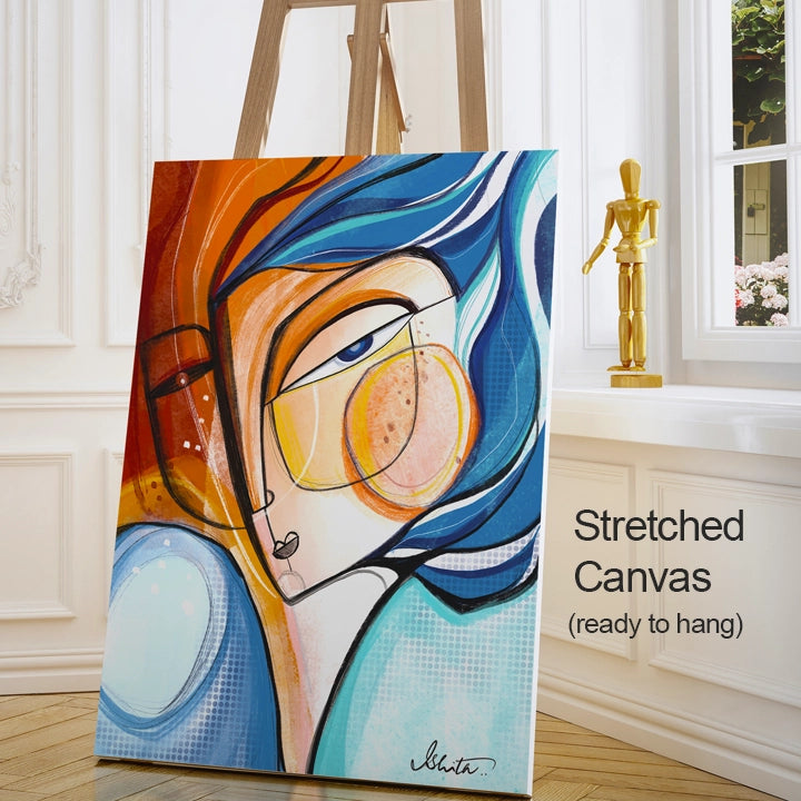 Firestone print on canvas by SoulCurryArt, featuring vibrant colors and detailed artwork in a modern, stylish design.