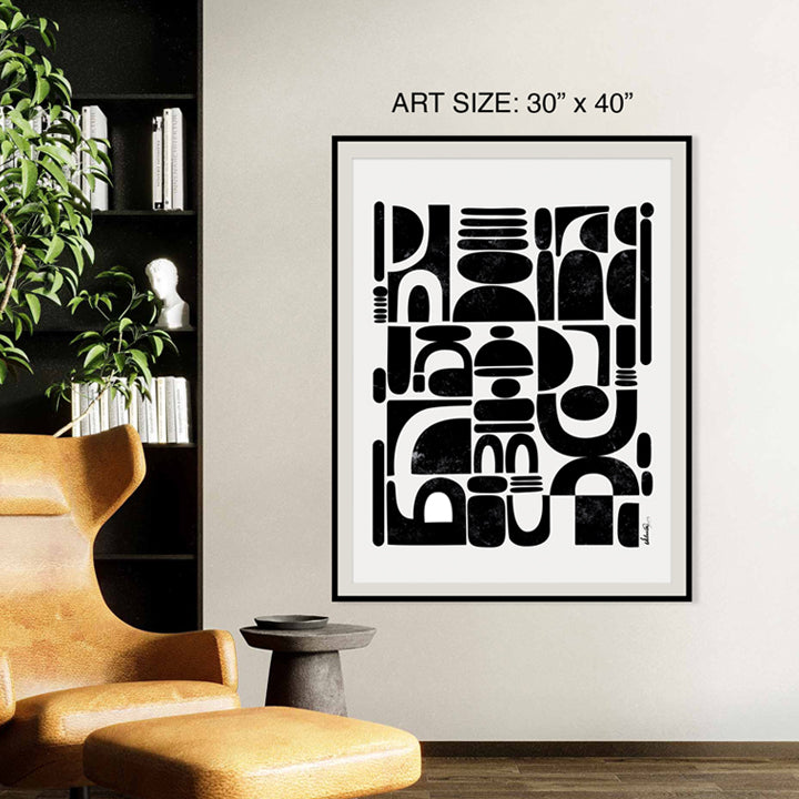 SoulCurryArt's 30x40 print titled "Fragmented" featuring abstract, fragmented design on high-quality paper.