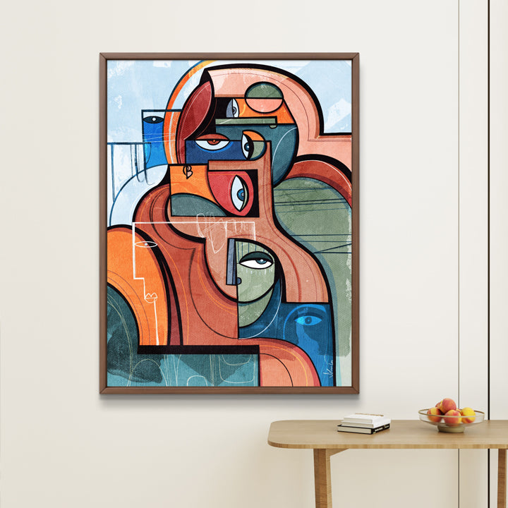 SoulCurryArt print titled "Impressions" on paper, showcasing a vibrant, detailed artwork in a 16x20 inch size.
