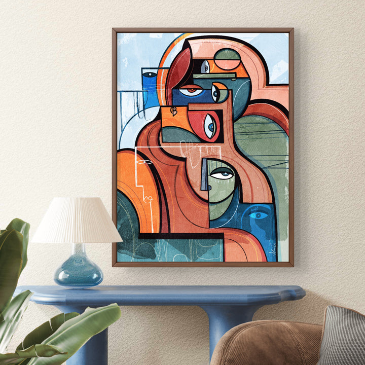 SoulCurryArt print titled "Impressions" on paper, featuring abstract artwork in a 16x20 inch size.