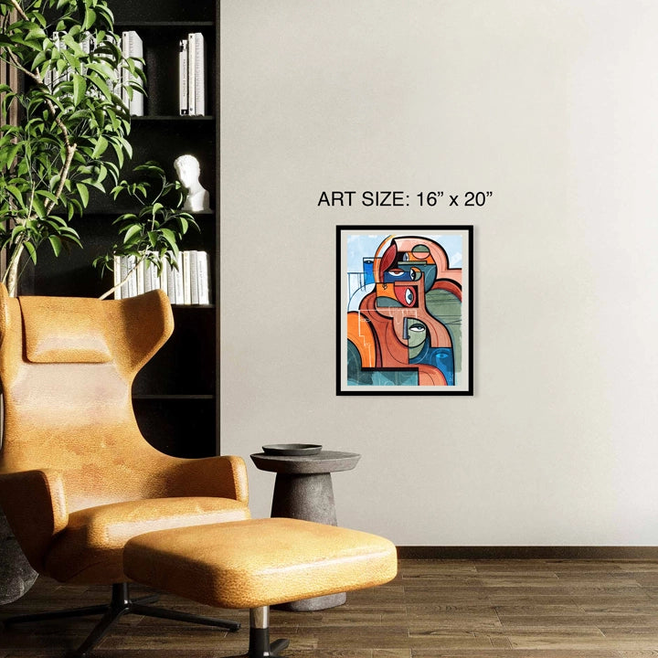 SoulCurryArt print titled "Impressions" on paper, featuring abstract artwork in a 16x20 inch size.