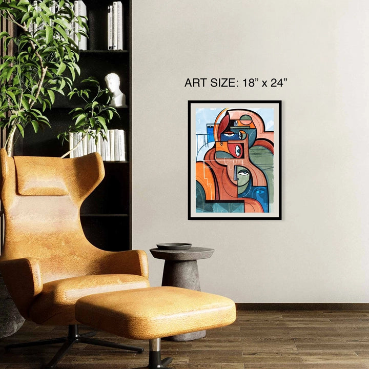 SoulCurryArt print titled "Impressions" on 16x20 paper, showcasing a detailed, artistic print with vibrant colors.