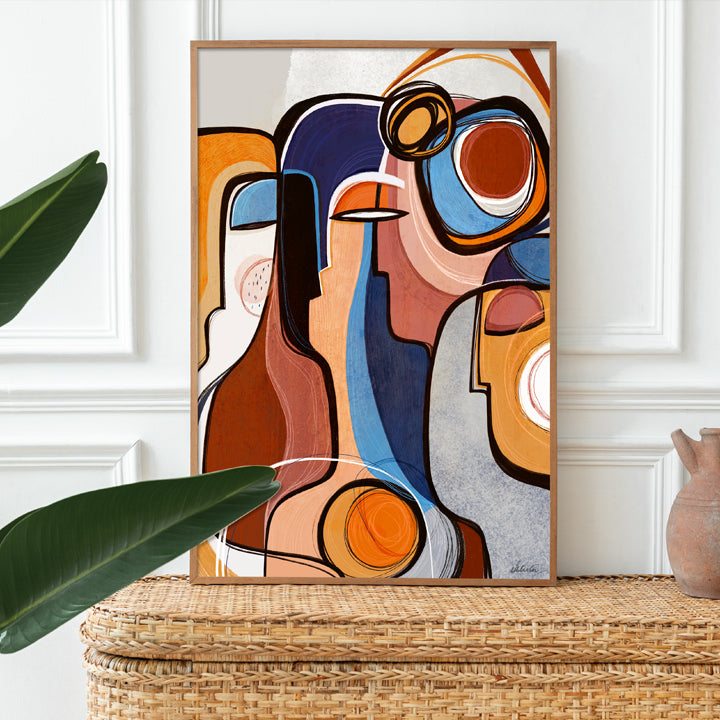 Colorful Kindered print by SoulCurryArt featuring vibrant, artistic illustrations on high-quality paper.