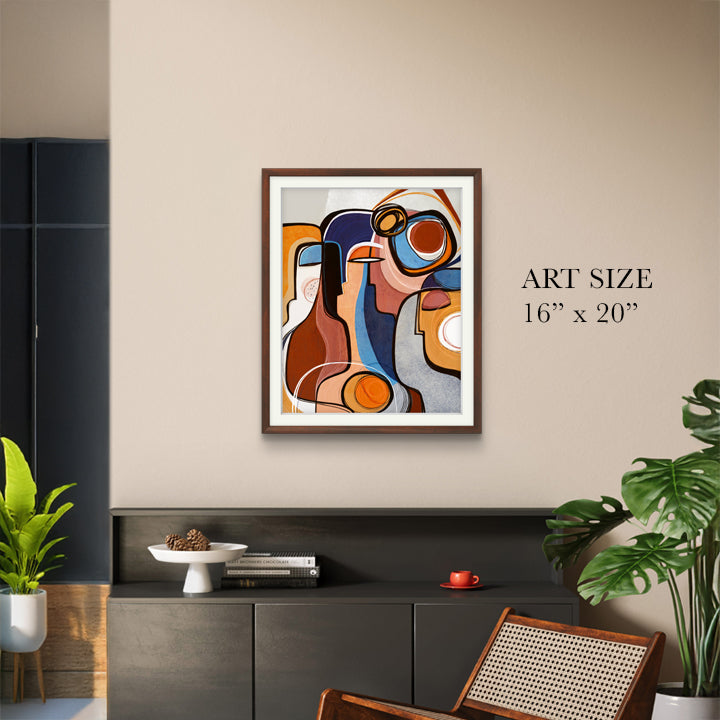 Bestseller Kindered print by SoulCurryArt in 16x20 size, featuring vibrant, detailed artwork of a young girl in a colorful setting.