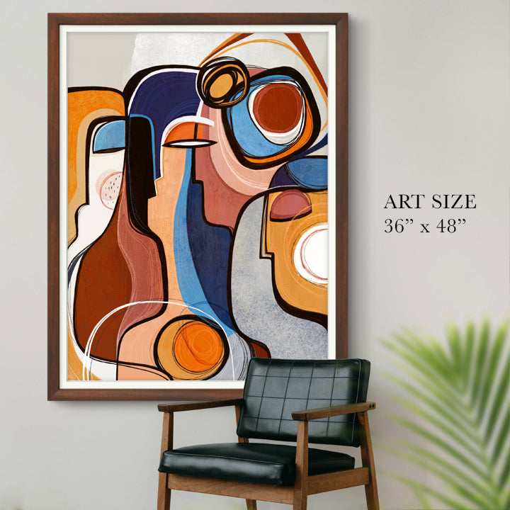 Kindered print by SoulCurryArt featuring vibrant abstract designs on 16x20-inch paper print.