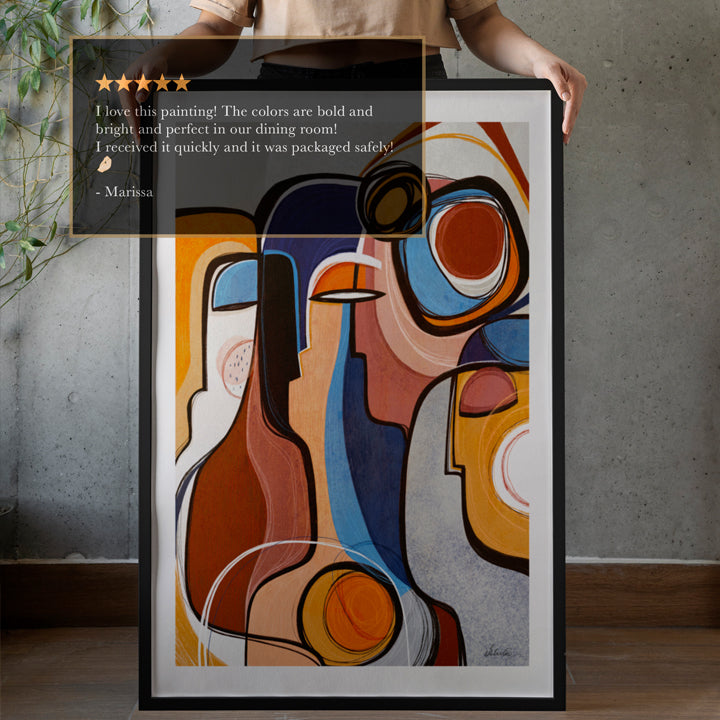 Bestseller Kindered print by SoulCurryArt featuring vibrant colors and intricate design, ideal for wall decor.