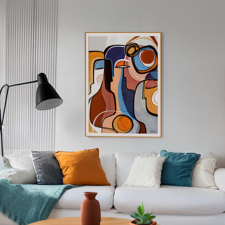 Colorful Kindered print by SoulCurryArt showcasing vibrant abstract artwork on high-quality paper.