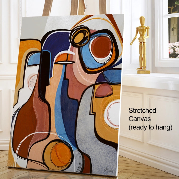 Colorful Kindered print on paper by SoulCurryArt, featuring vibrant artwork in 16x20 inches.