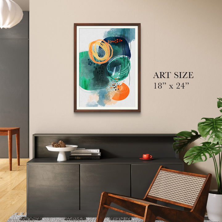 SoulCurryArt Luna print on 16x20 paper featuring a detailed, artistic moon design with intricate patterns and celestial details.