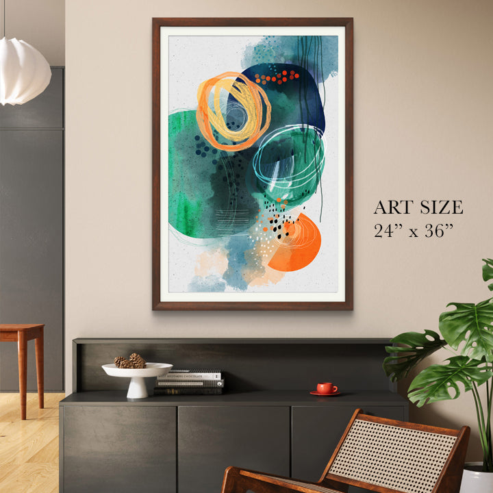 SoulCurryArt Luna print on paper, 16x20 inches, featuring a detailed and artistic celestial-inspired design.
