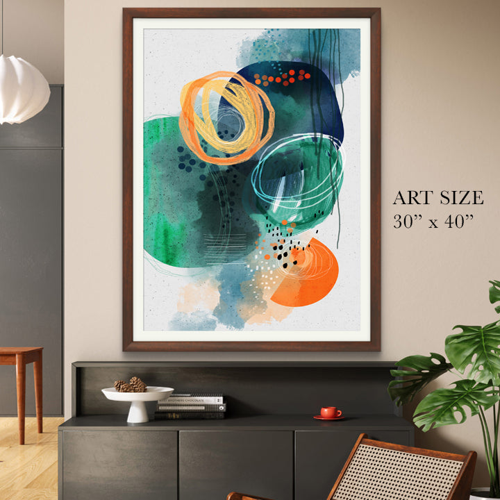 SoulCurryArt Luna print on paper, 16x20 inches, featuring a celestial-inspired design with soft, artistic details.