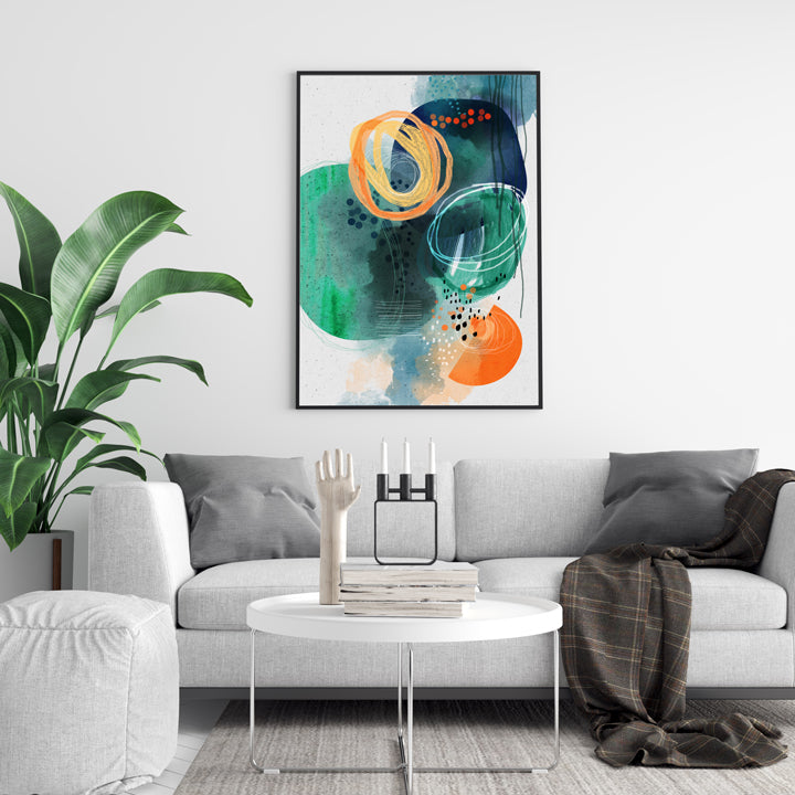 SoulCurryArt Luna print on paper, 16x20 inches, featuring a serene moon design with soft, artistic details.