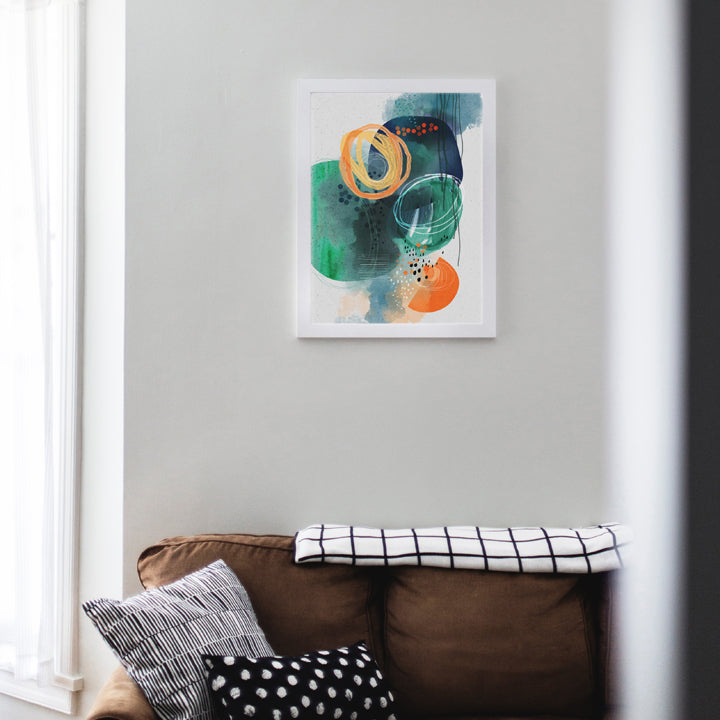 SoulCurryArt Luna print showcasing a celestial design on 16x20 paper with vibrant details.